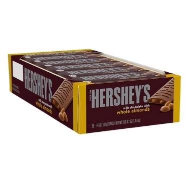 Hersheys Milk Chocolate with Almonds 36ct Box 